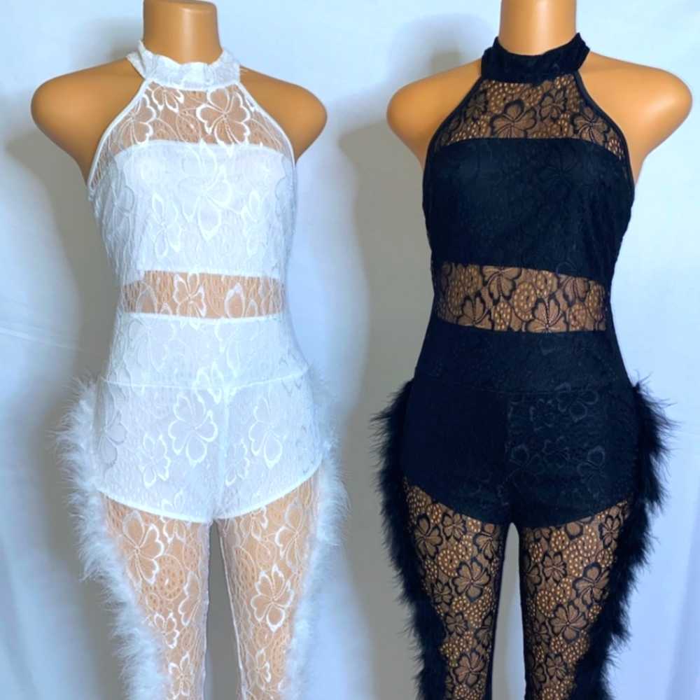 Sheer jumper set